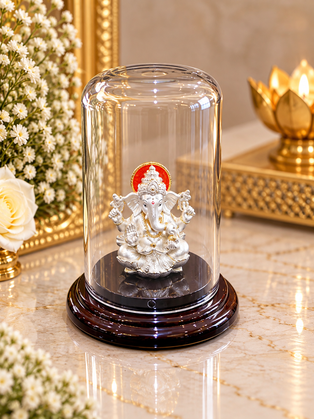 PURE SILVER GANESH JI IDOL