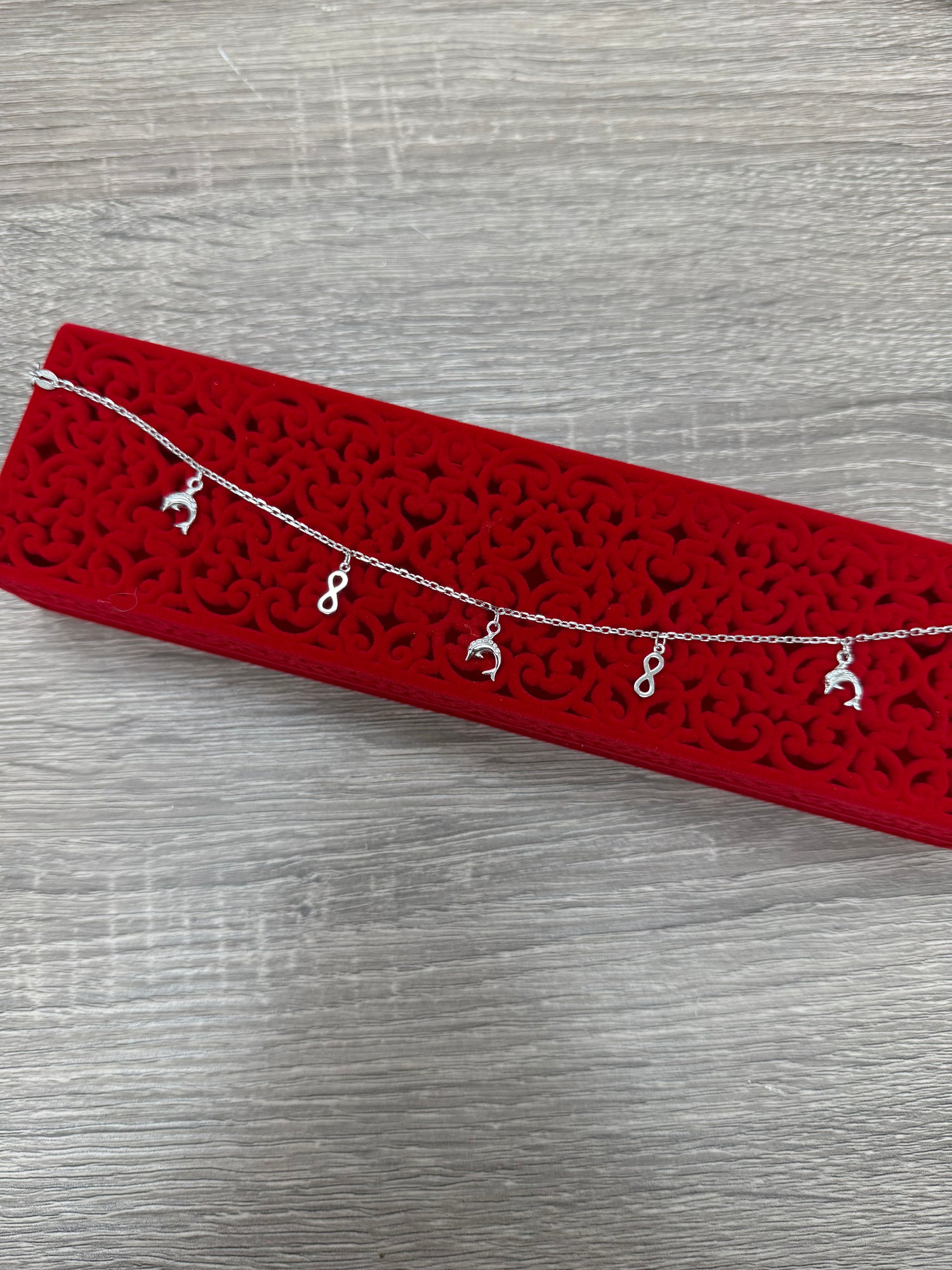 SILVER SINGLE ANKLET SA048