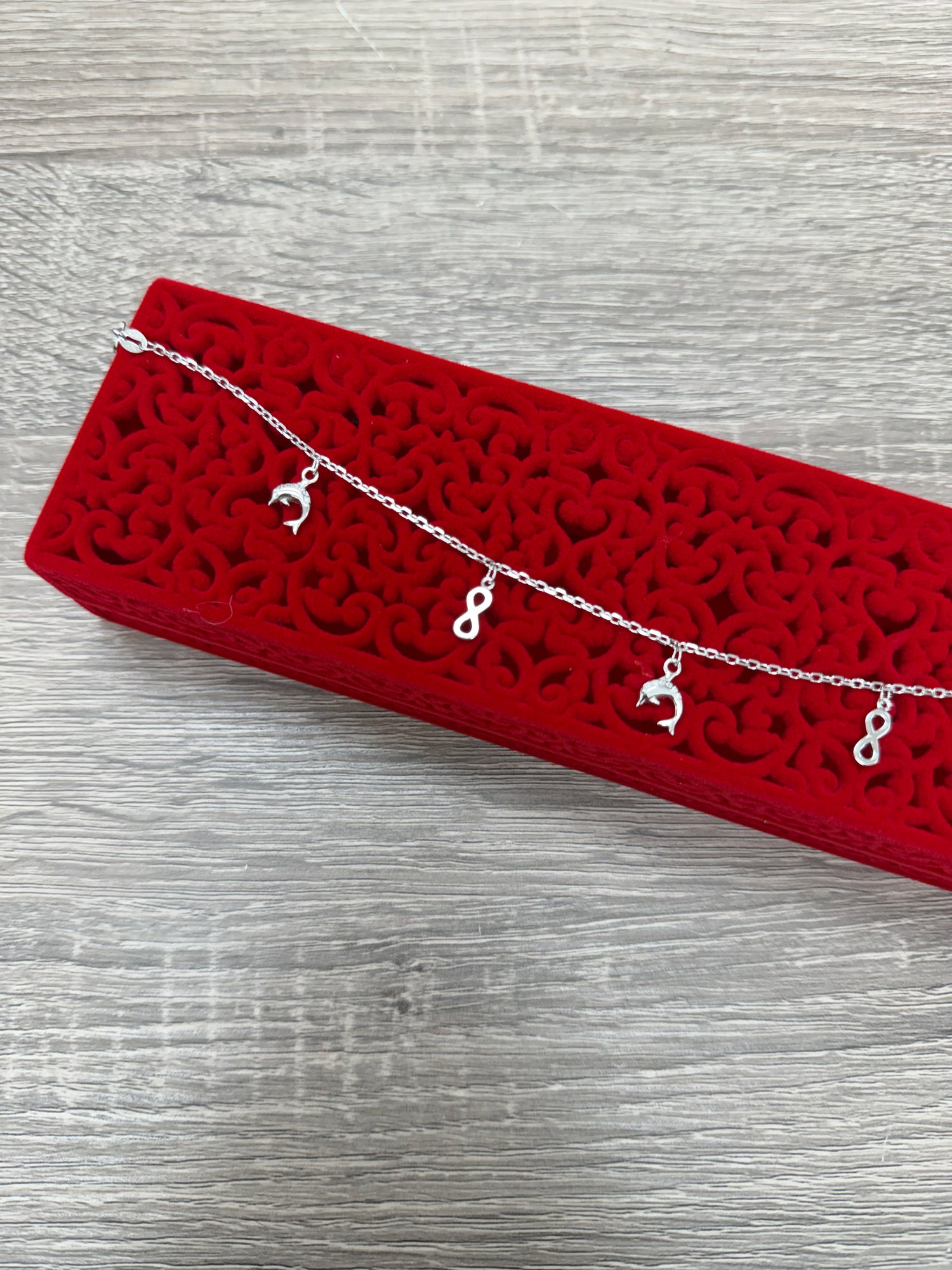 SILVER SINGLE ANKLET SA048