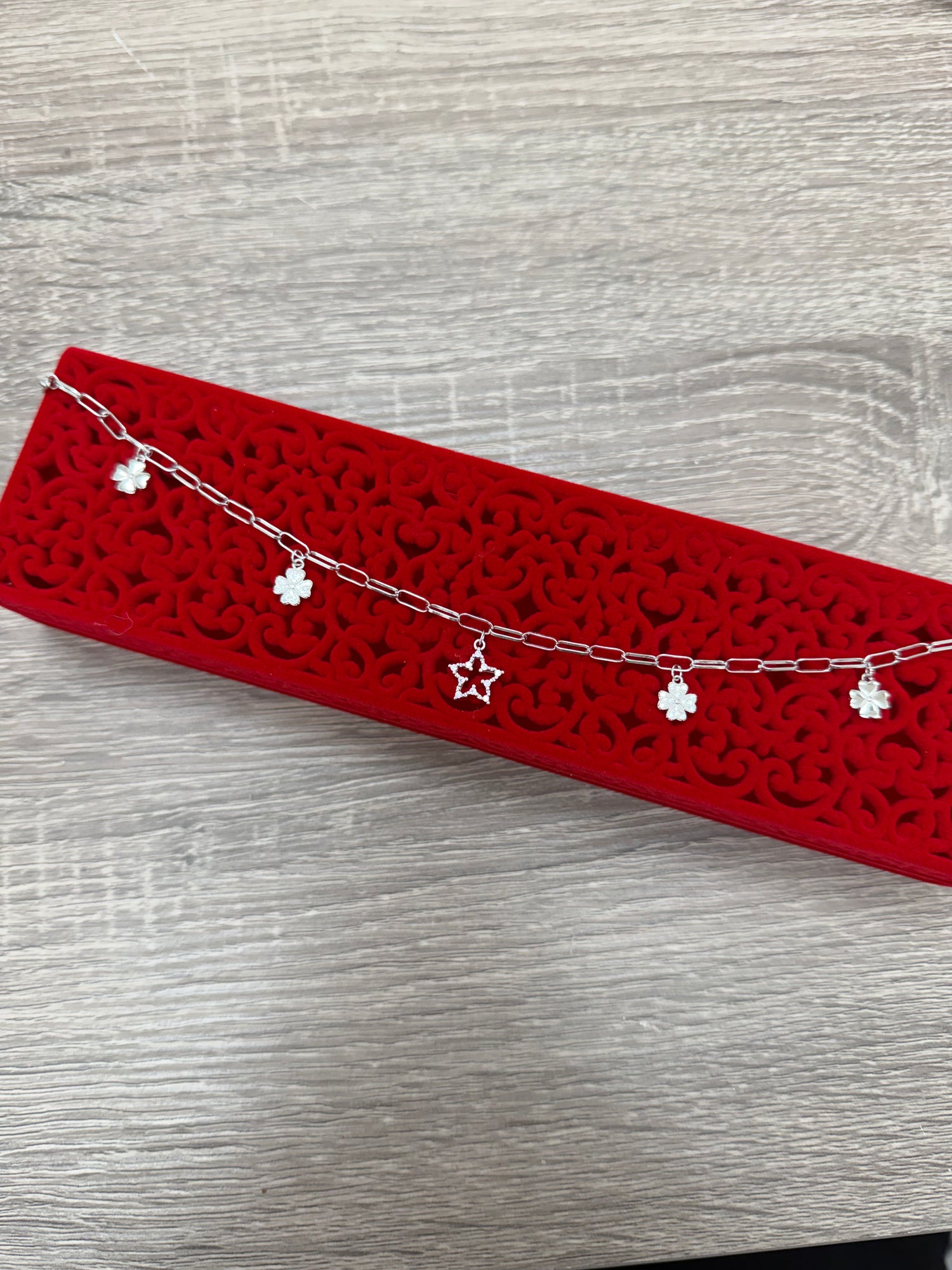 SILVER SINGLE ANKLET SA040