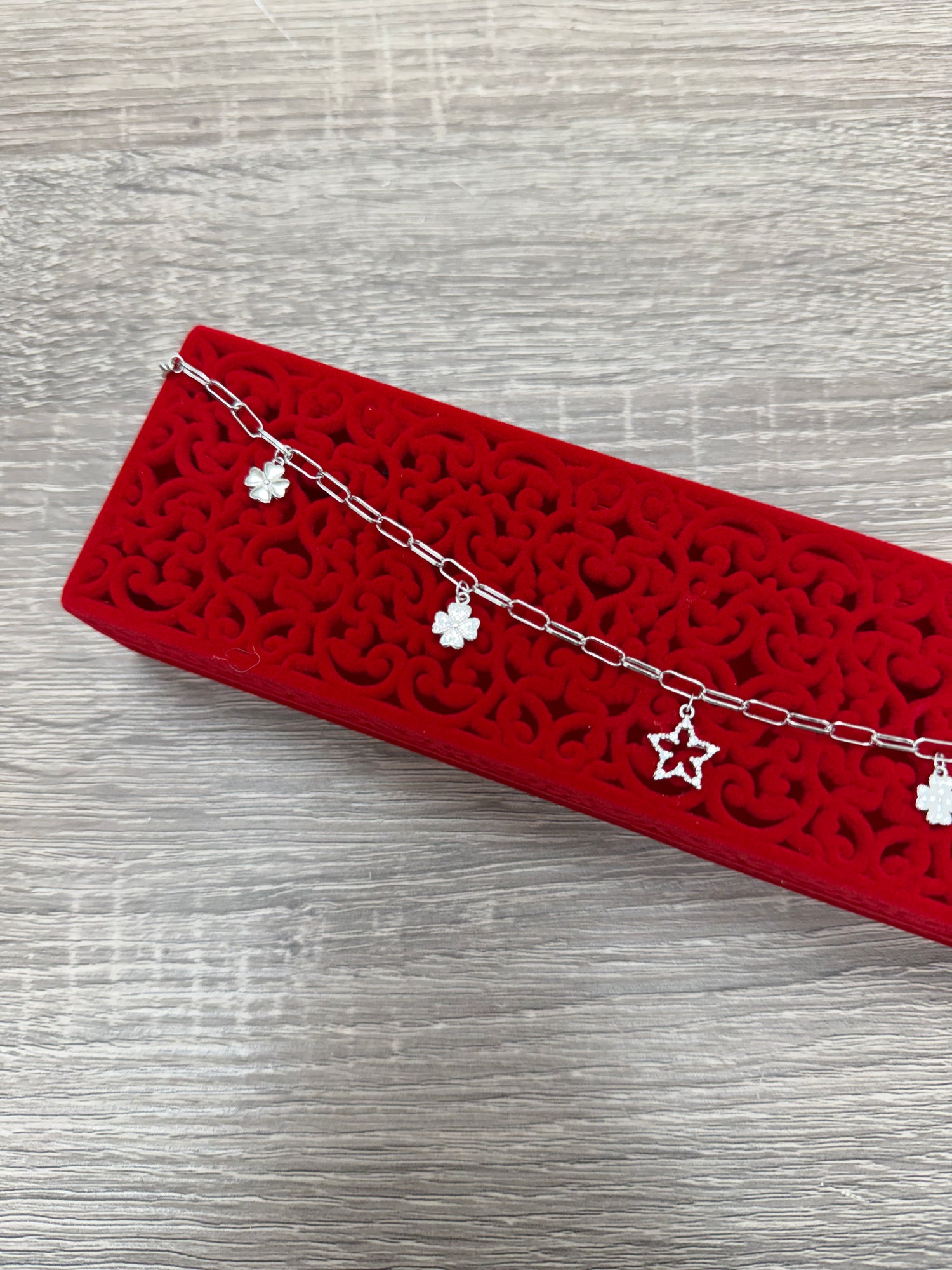 SILVER SINGLE ANKLET SA040