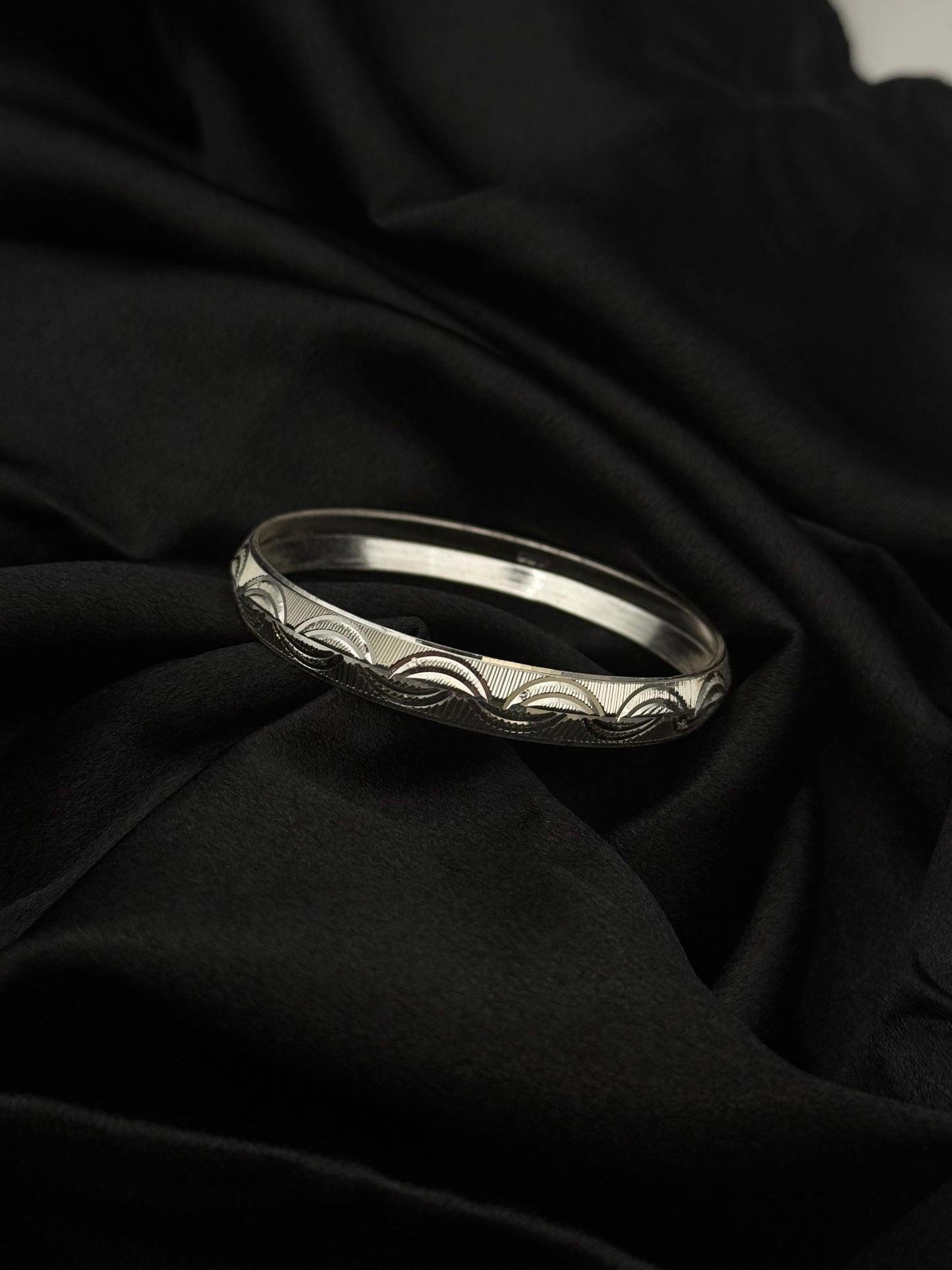 MENS SILVER KADDA SIZE 2.3  MK005