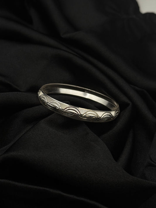MENS SILVER KADDA SIZE 2.3  MK005