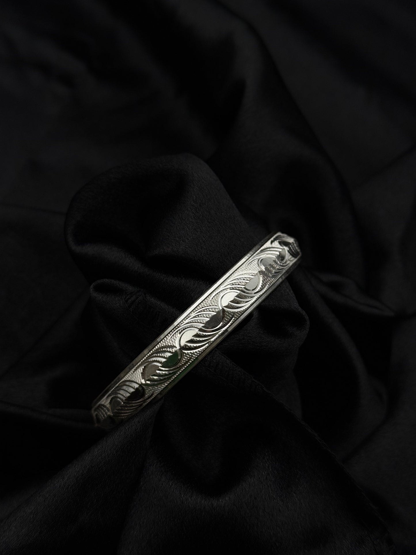 MENS SILVER KADDA SIZE 2.6 MK060