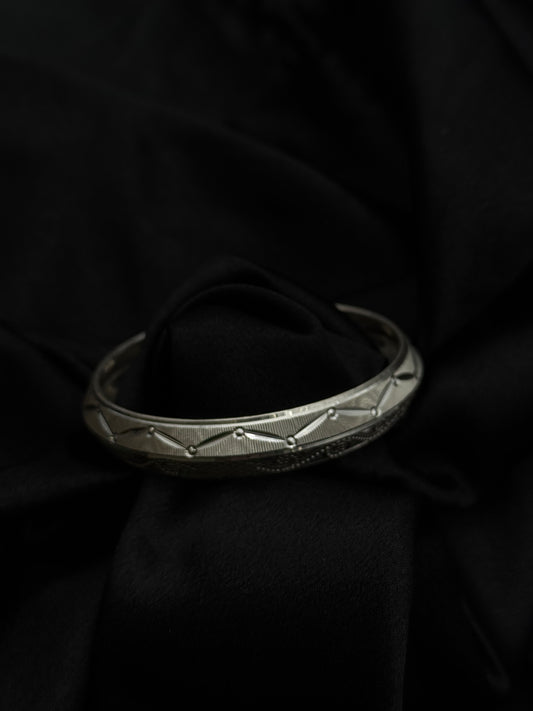 MENS SILVER KADDA SIZE 2.6 MK062