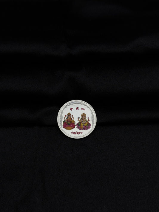 LAXMI GANESH SILVER COIN SC002