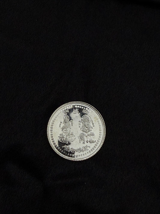LAXMI GANESH SILVER COIN SC007