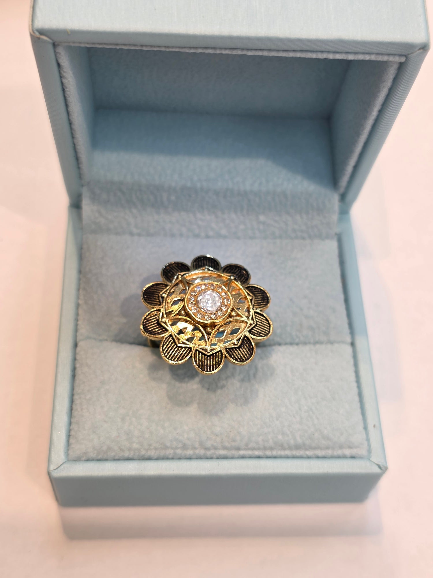 GOLD PLATED RING ADJUSTABLE