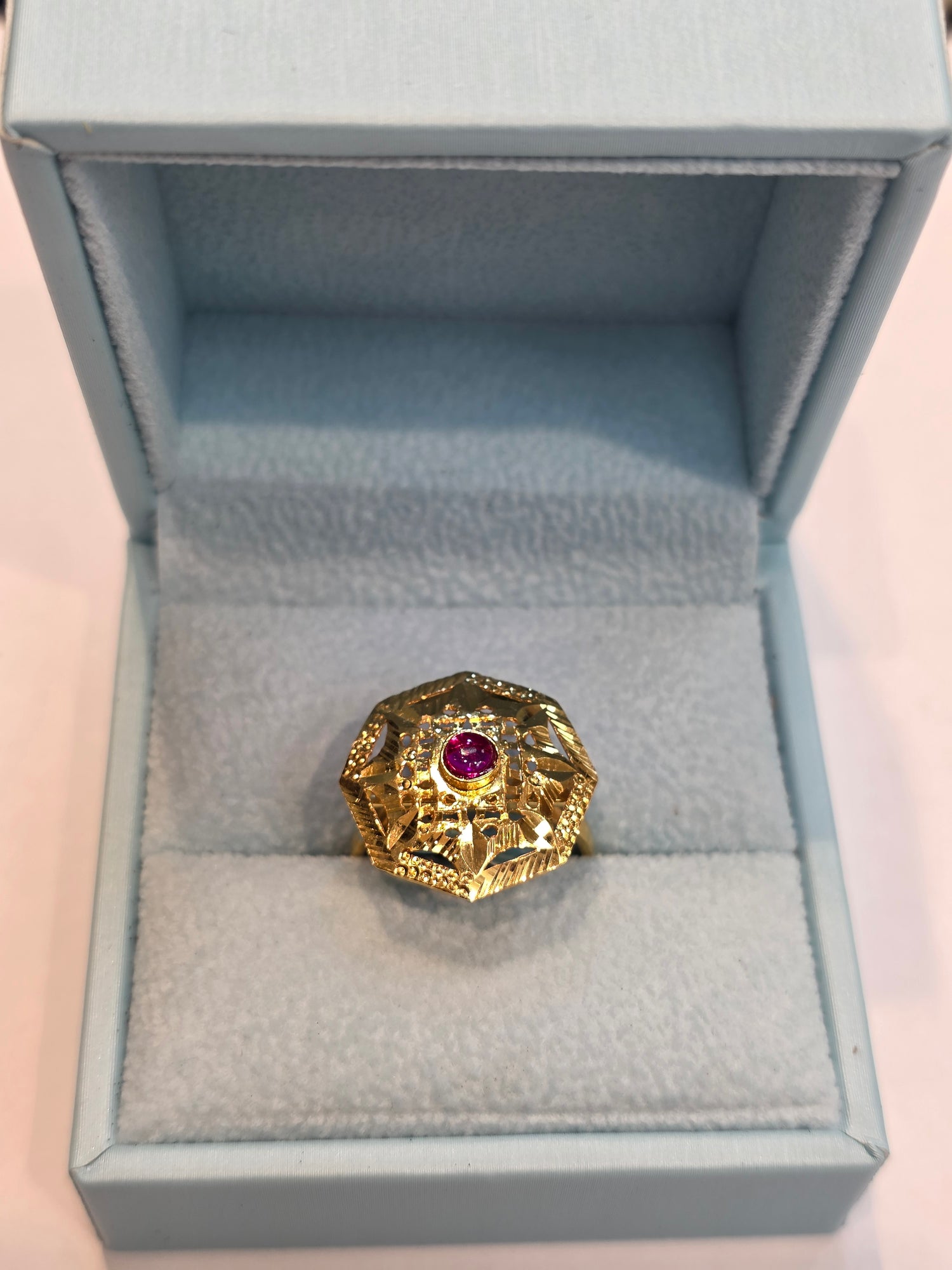 GOLD PLATED RING SIZE 7