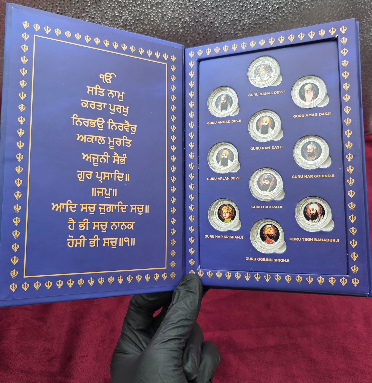 10 SIKH GURUS PURE SILVER COIN