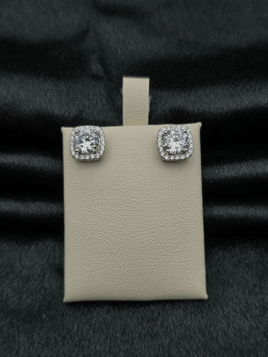 SILVER EAR STUDS GE419
