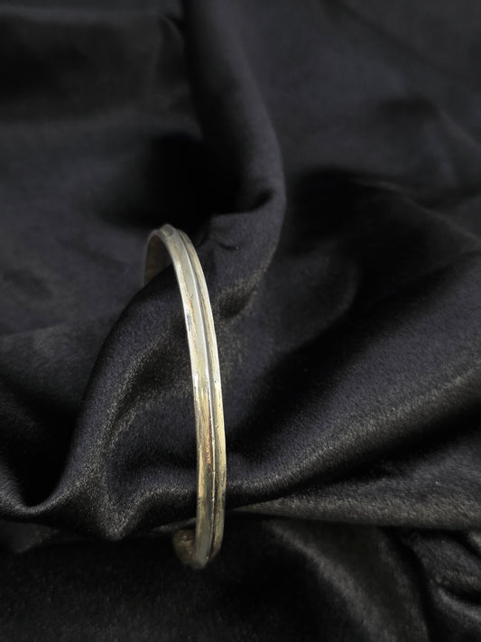 PURE SILVER PLAIN KADDE 2.4 INCH PK037