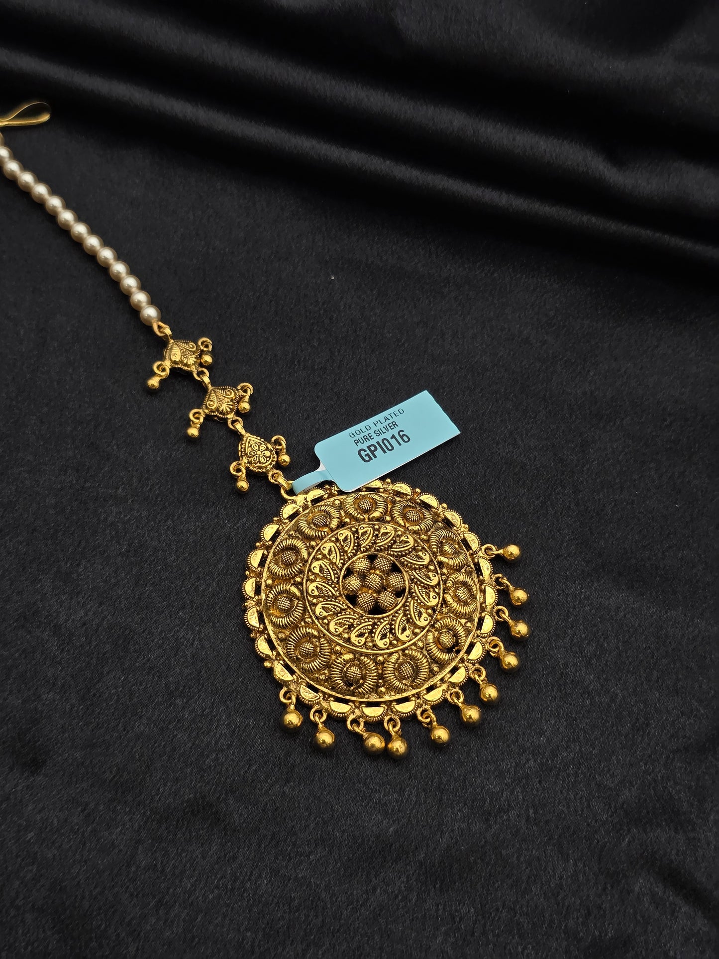 GOLD PLATED SILVER TIKKA GPI016