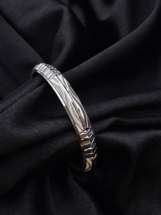 MENS SILVER KADDA SIZE 2.6 MK101
