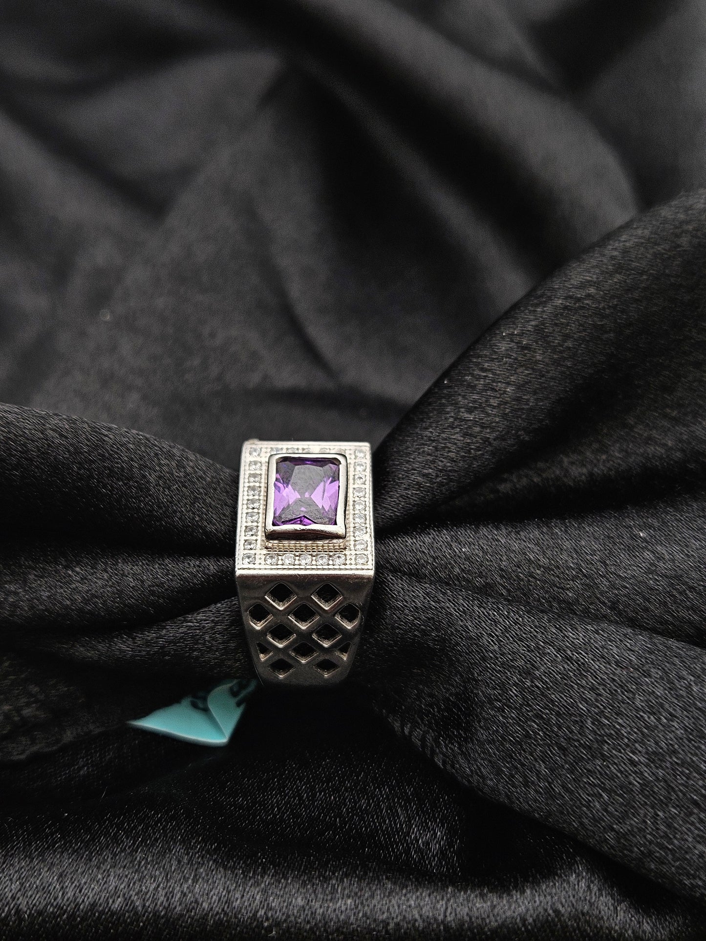 BOYS SILVER RING SIZE 10 BR024