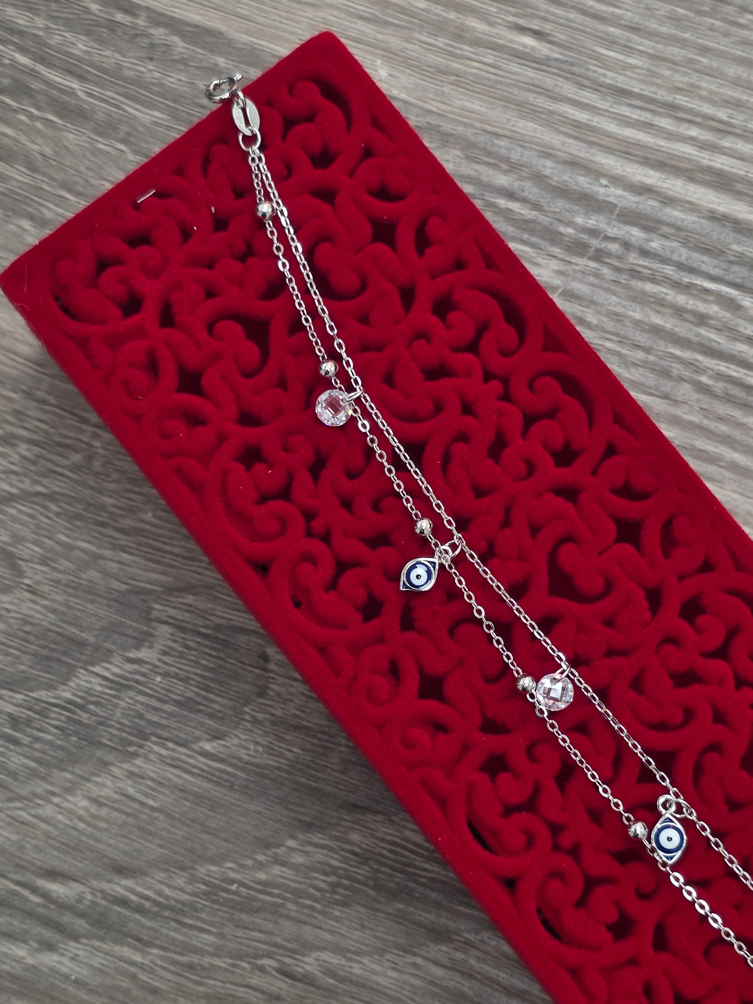 SILVER SINGLE ANKLET SA213