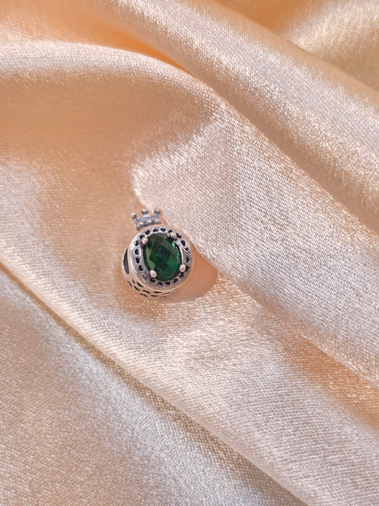 EMERALD GREEN RADIANT PANDORA CHARM PC257