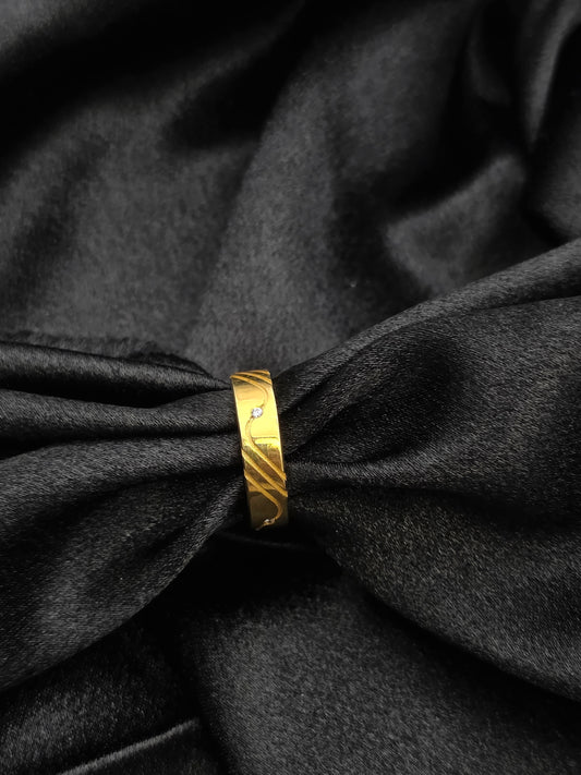 GOLDPLATED BAND SIZE 7 GR470