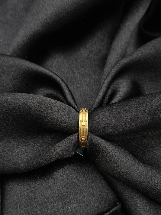 GOLDPLATED BAND SIZE 7 GR476