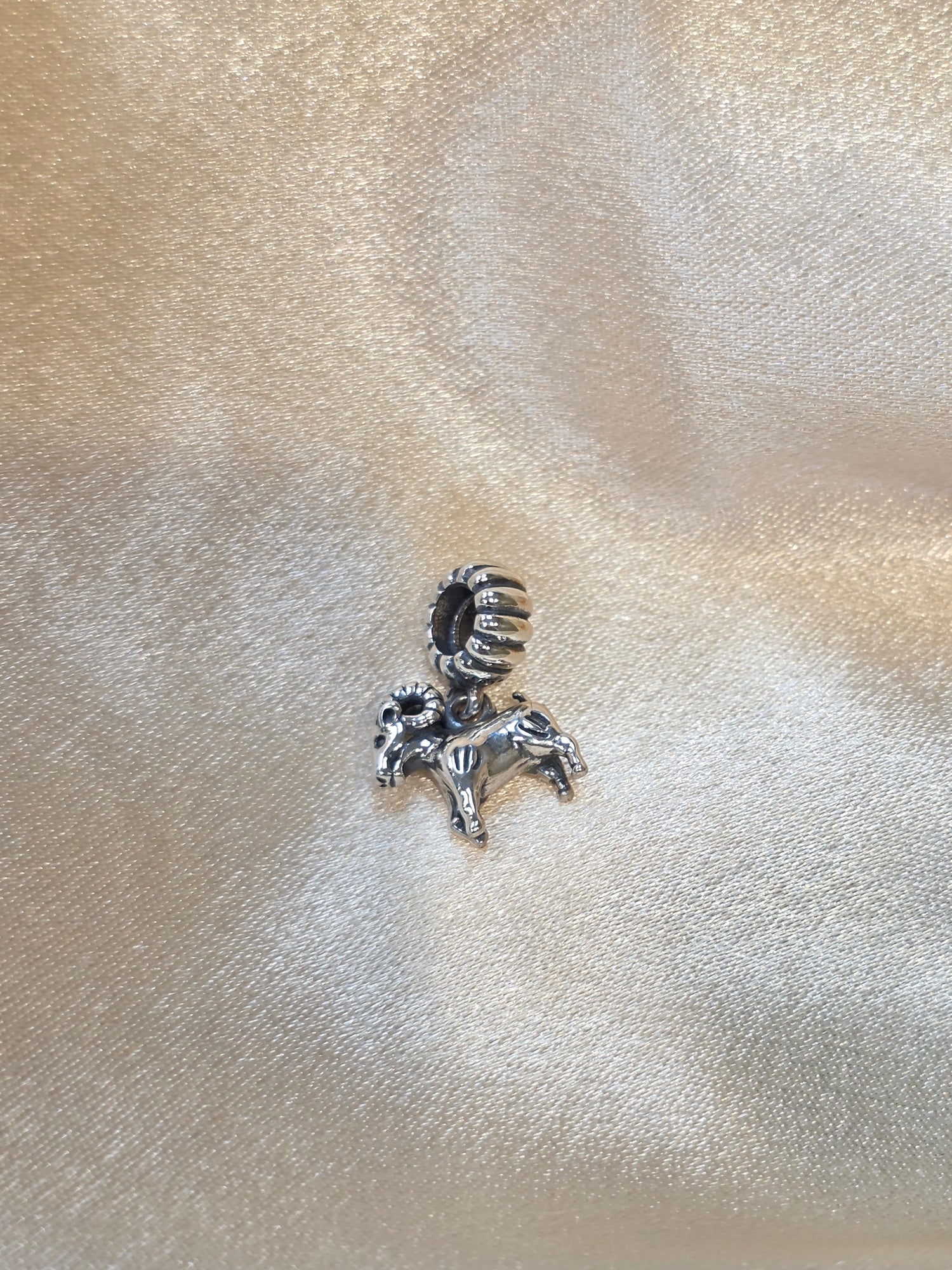 PANDORA RAM ANIMAL DANGLE CHARM PC237