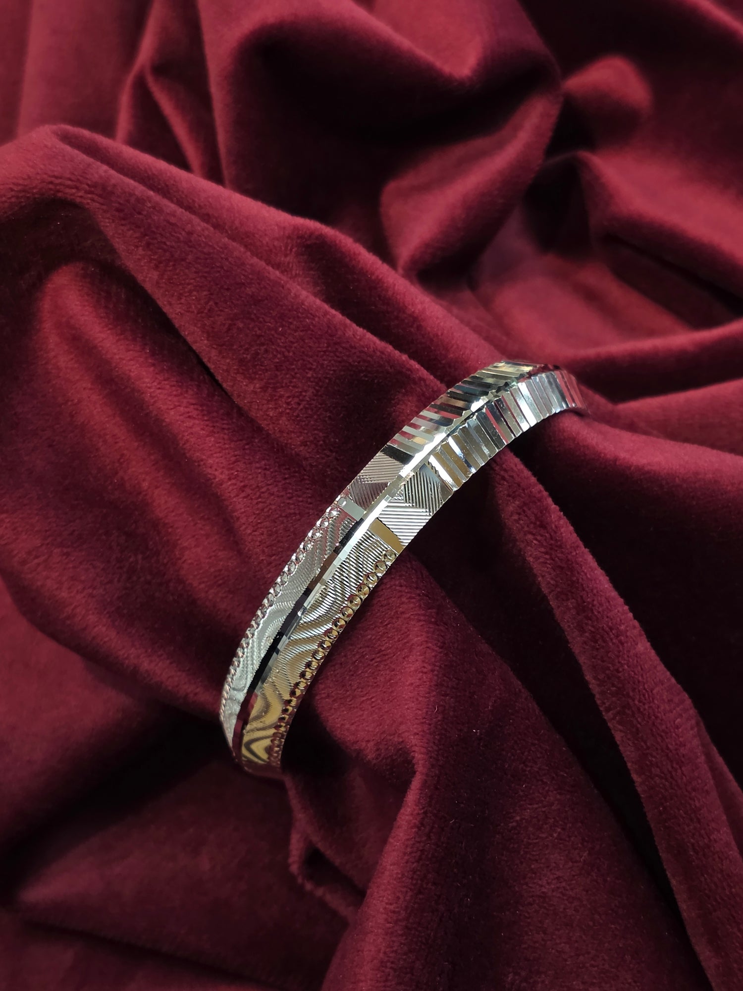 MEN SILVER KADA SIZE 2.6 BK070