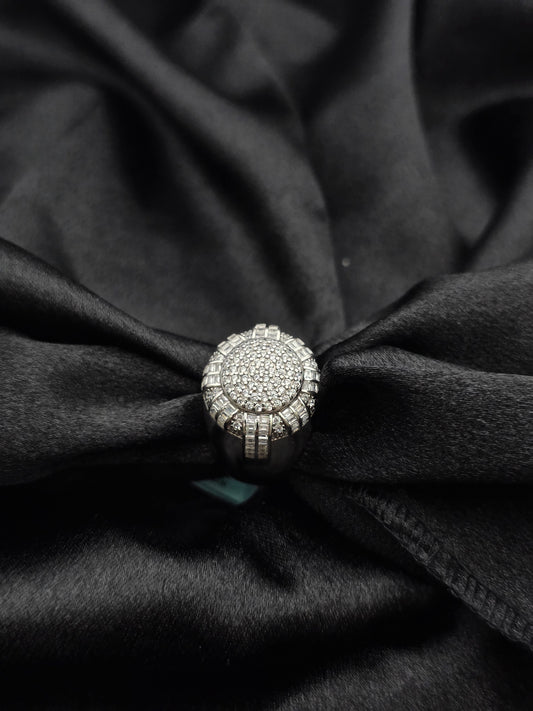 BOYS SILVER RING SIZE 10 BR005