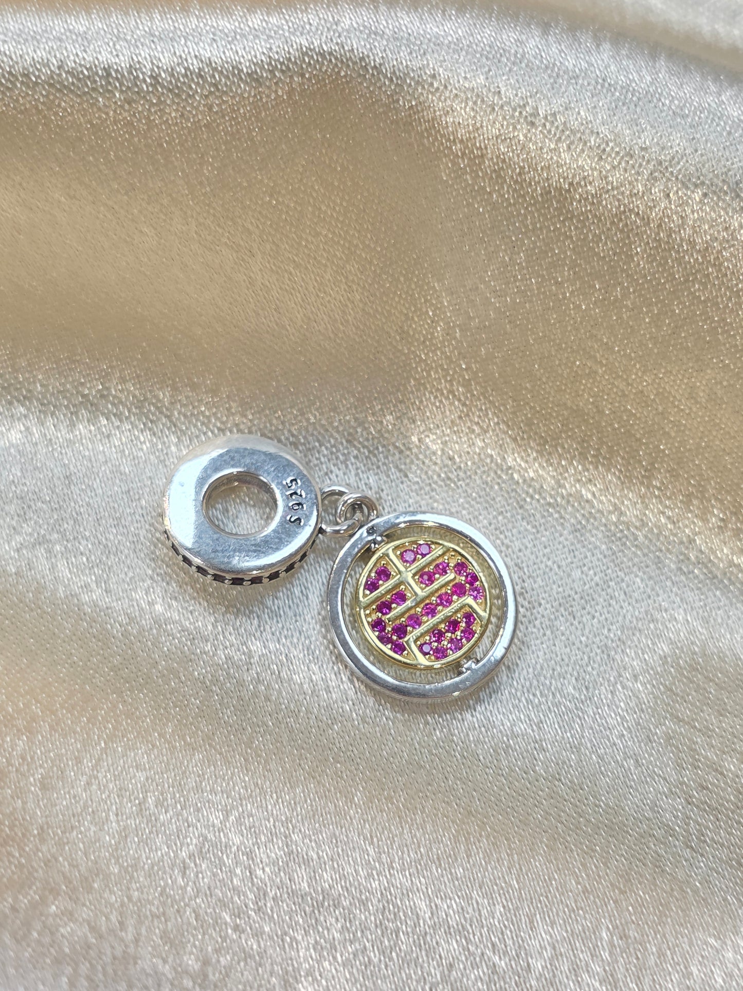 SPINNING LUCKY DANGLE PANDORA CHARM PC215