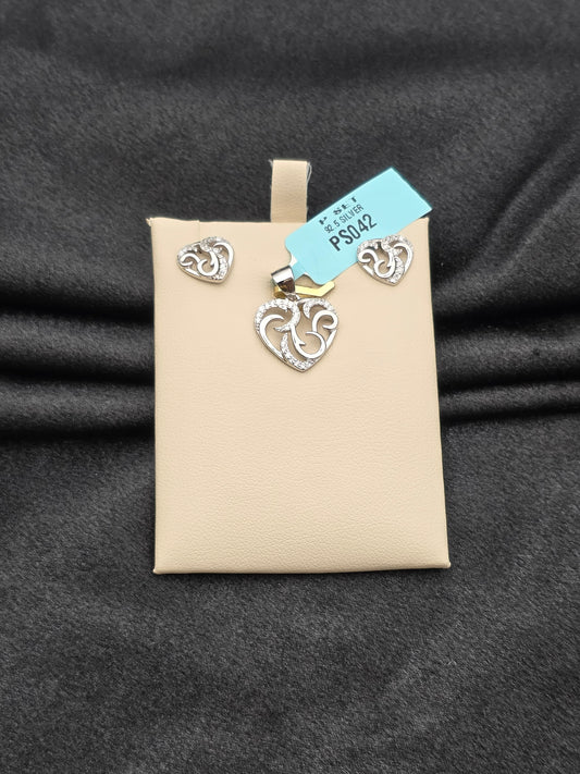 SILVER PENDANT SET PS042