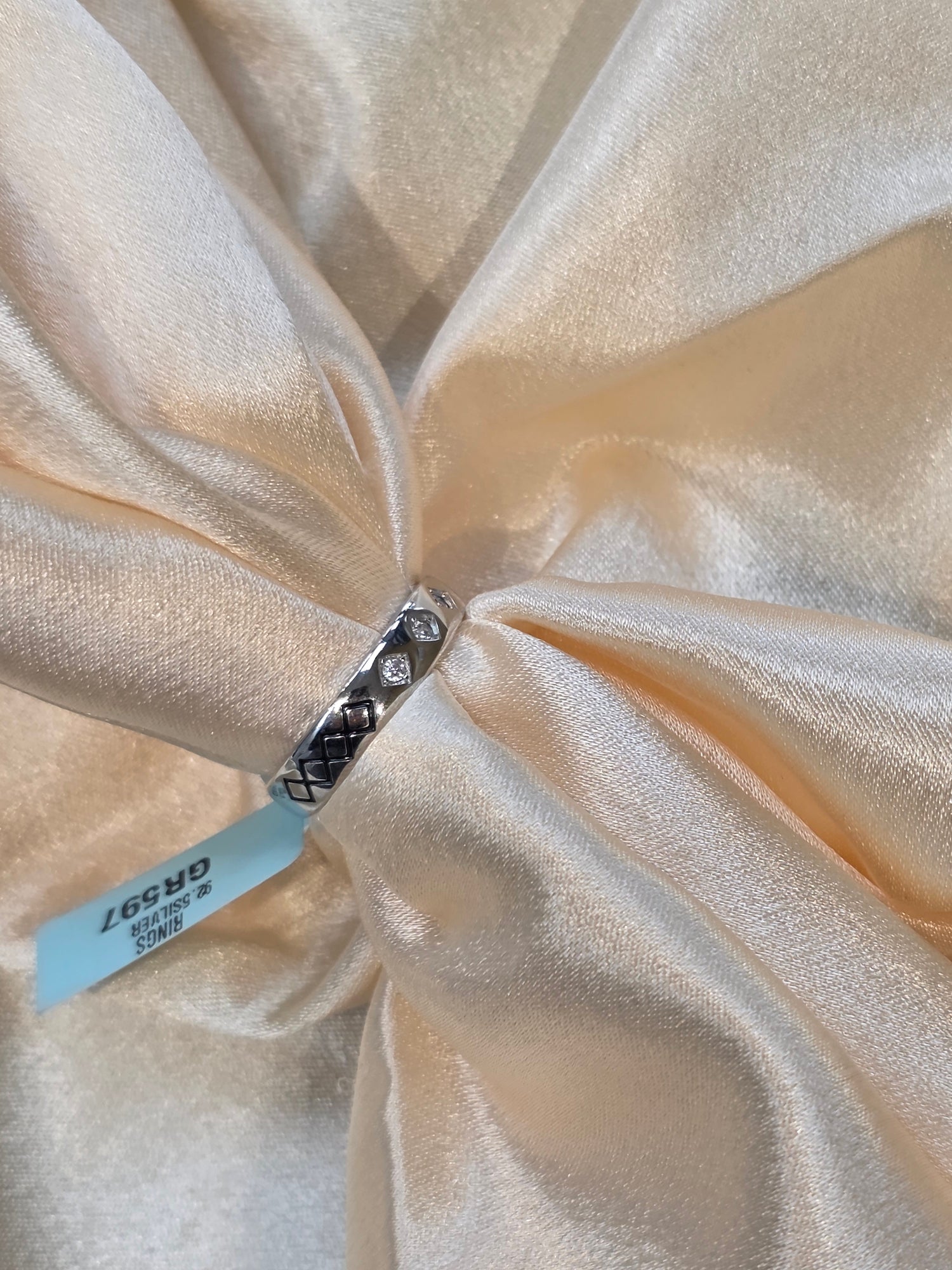 SILVER RING SIZE 10 GR597