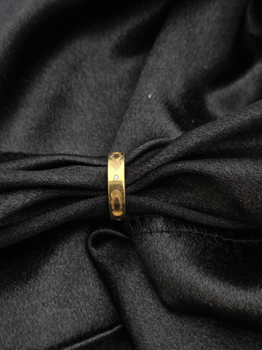 GOLDPLATED BAND SIZE 7 GR472