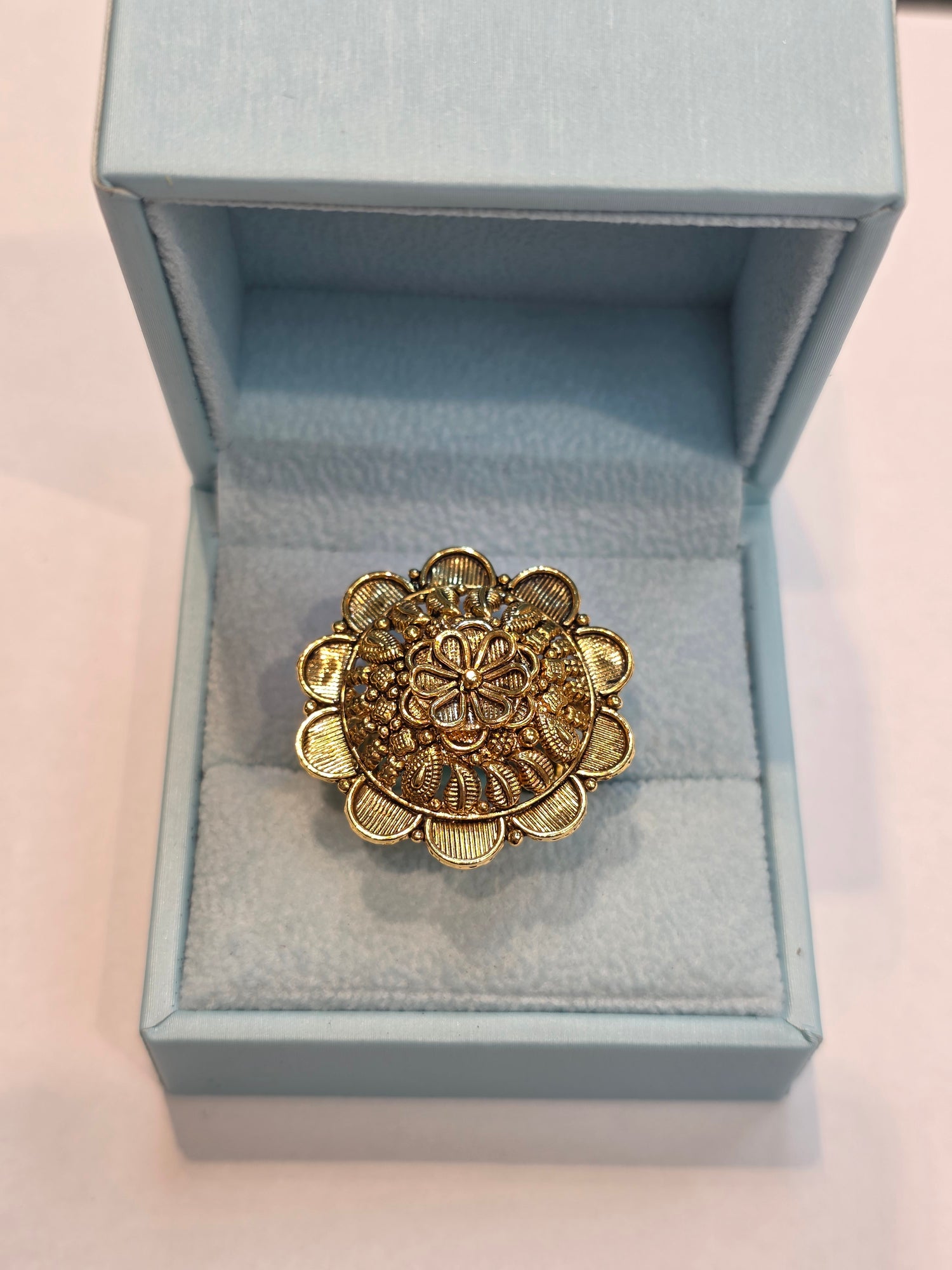 GOLD PLATED RING ADJUSTABLE