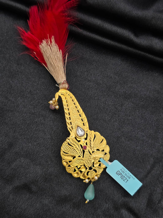 GOLD PLATED SILVER KALGI GPI021