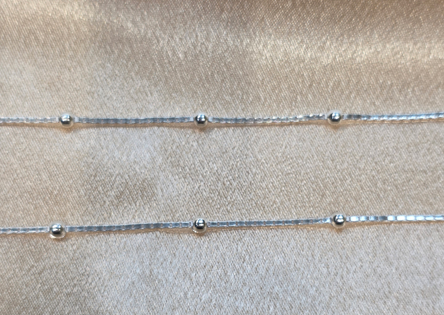 BABY SILVER ANKLET 7.5 INCH BA011