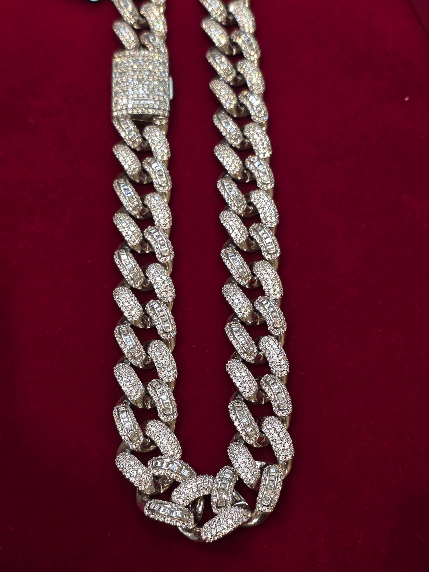 SILVER ICED CHAIN IC001