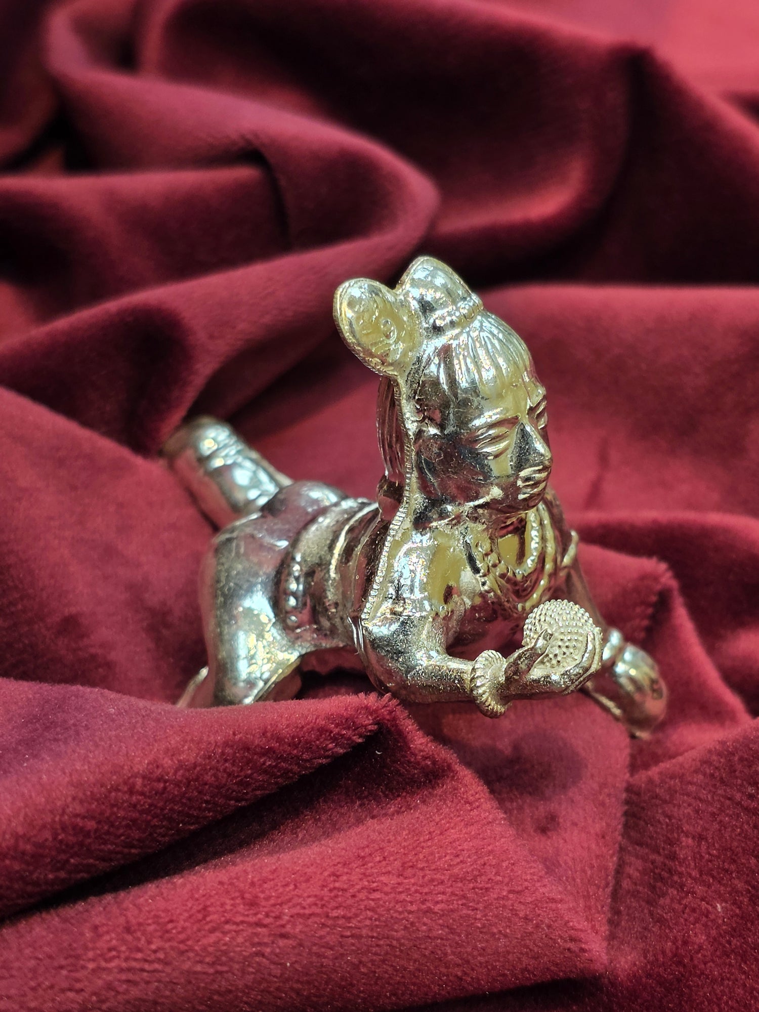 PURE SILVER LADDU GOPAL JI IDOL AC307