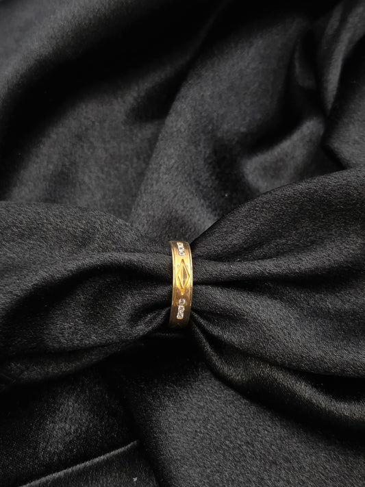 GOLD PLATED BAND SIZE 7 GR481
