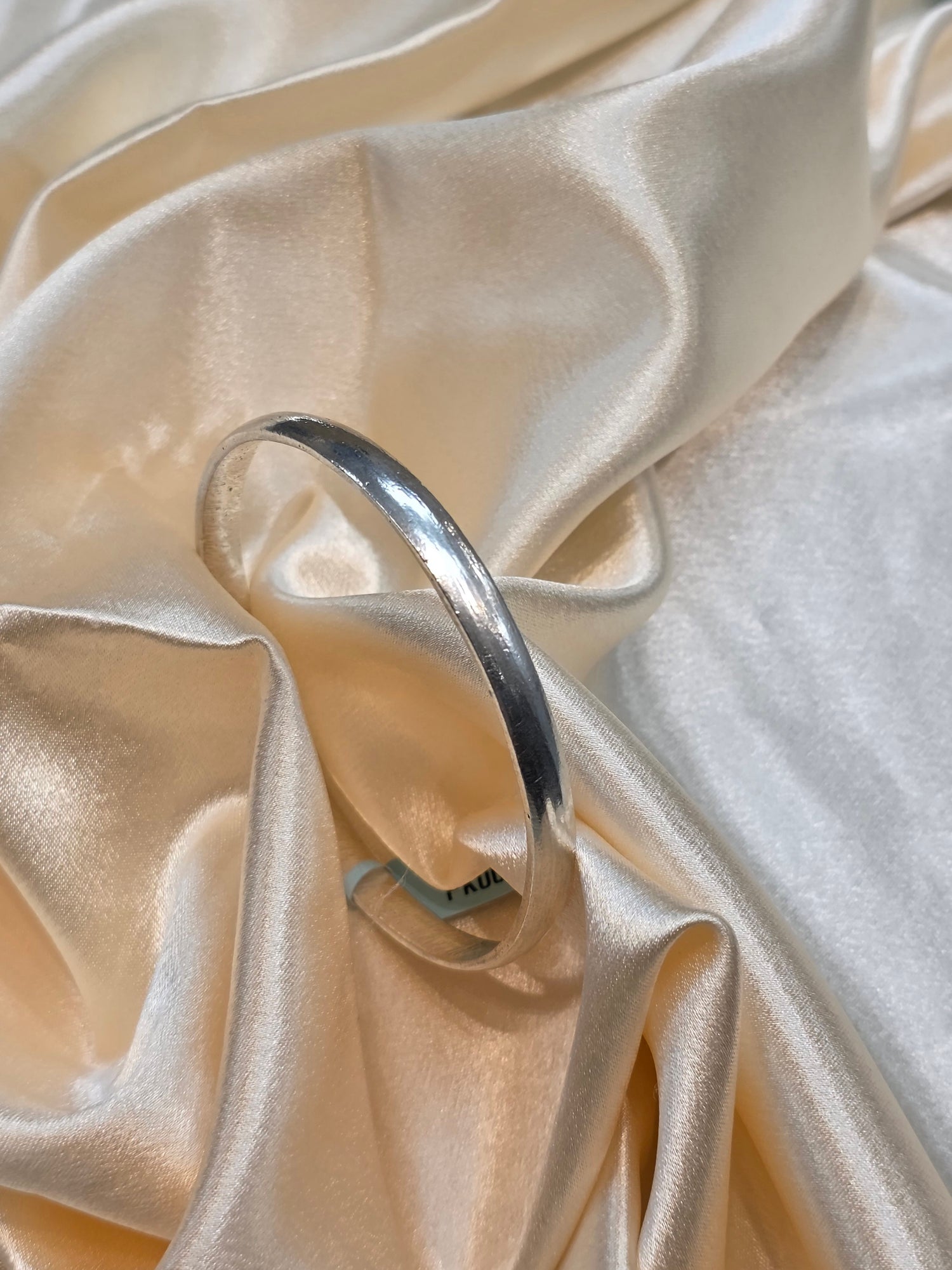 PURE SILVER PLAIN KADA SIZE 3 PK005