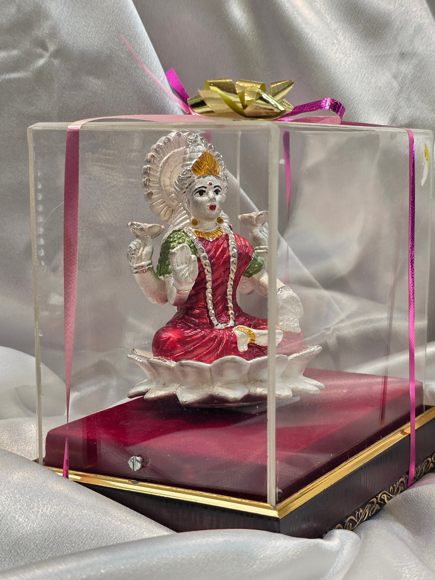 PURE SILVER LAKSHMI JI FRAME IDOL AC302