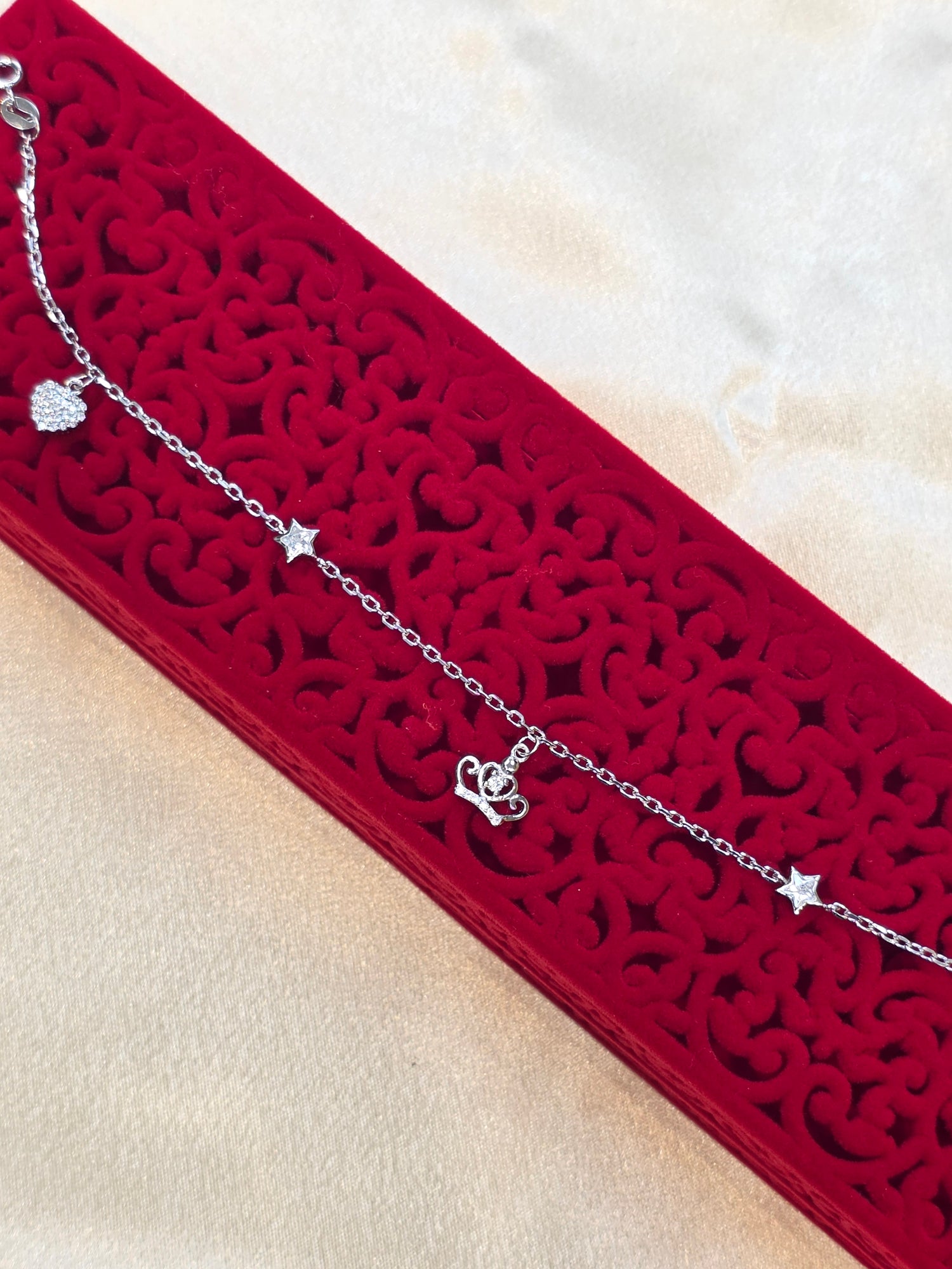 SILVER SINGLE ANKLET SA045