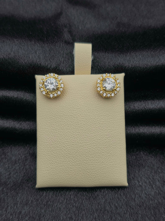 SILVER EAR STUDS GE305