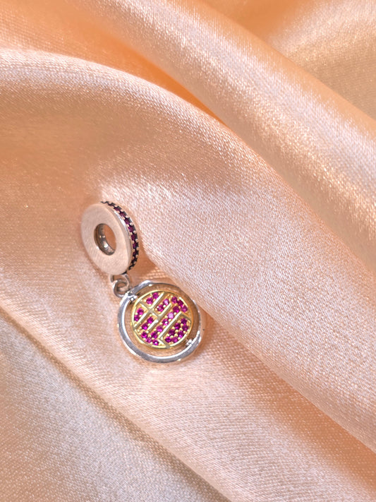 SPINNING LUCKY DANGLE PANDORA CHARM PC215
