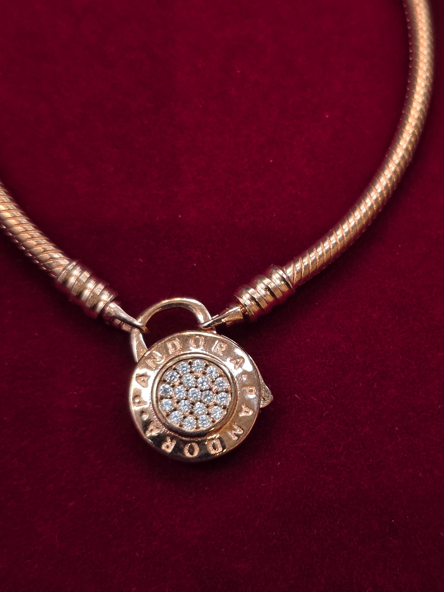 SILVER PANDORA BRACELET SIZE 20 PB060