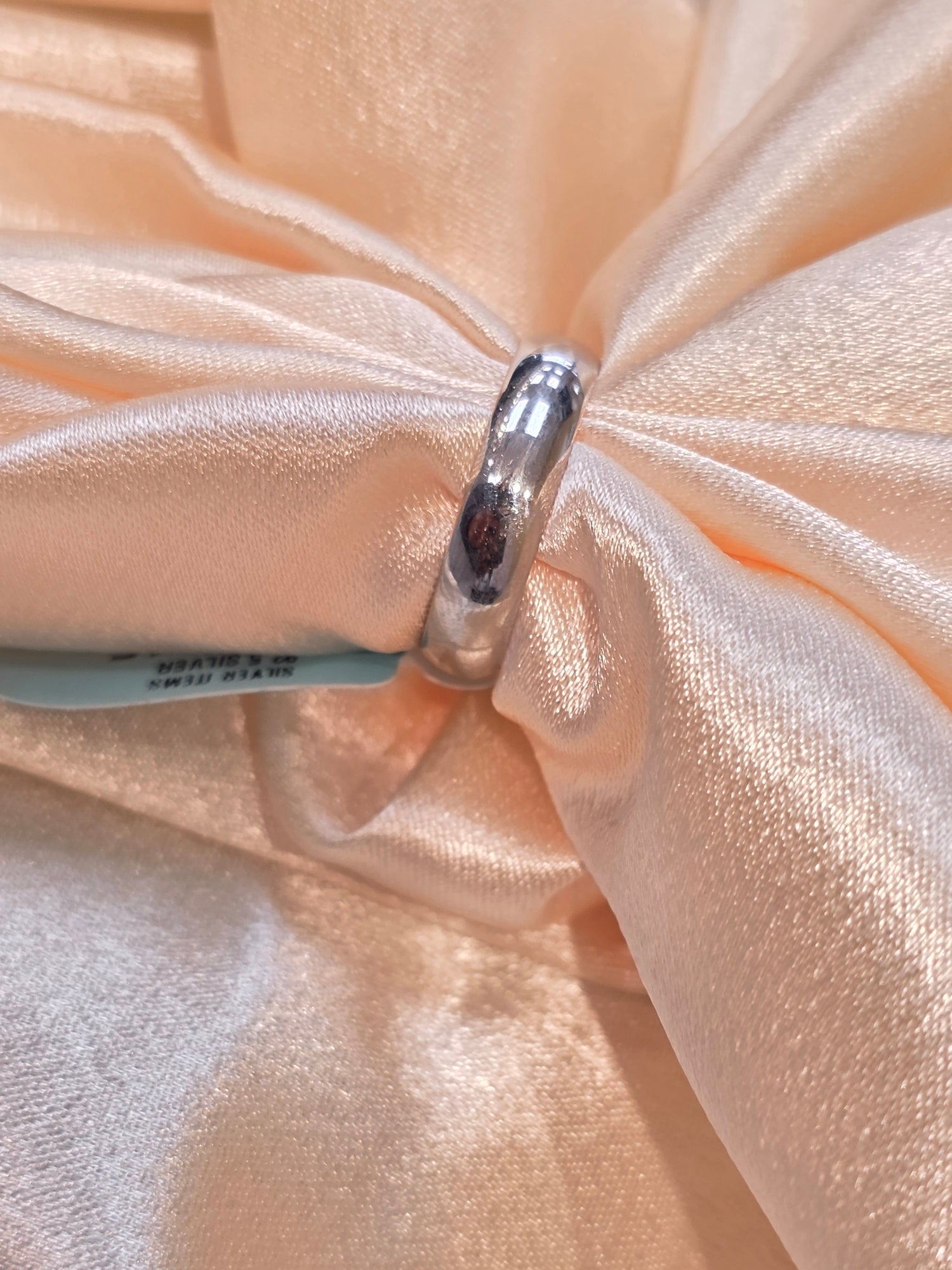 SILVER PLAIN BAND SIZE 8 GR212