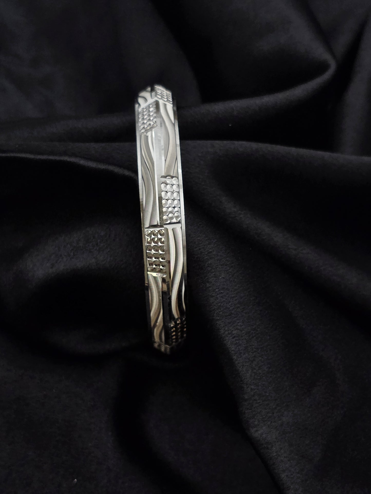 MENS SILVER KADDA SIZE 2.7 MK086