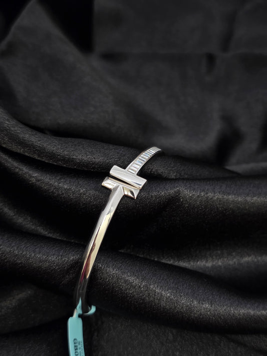 SILVER BANGLE BRACELET 2.3 INCH GB031