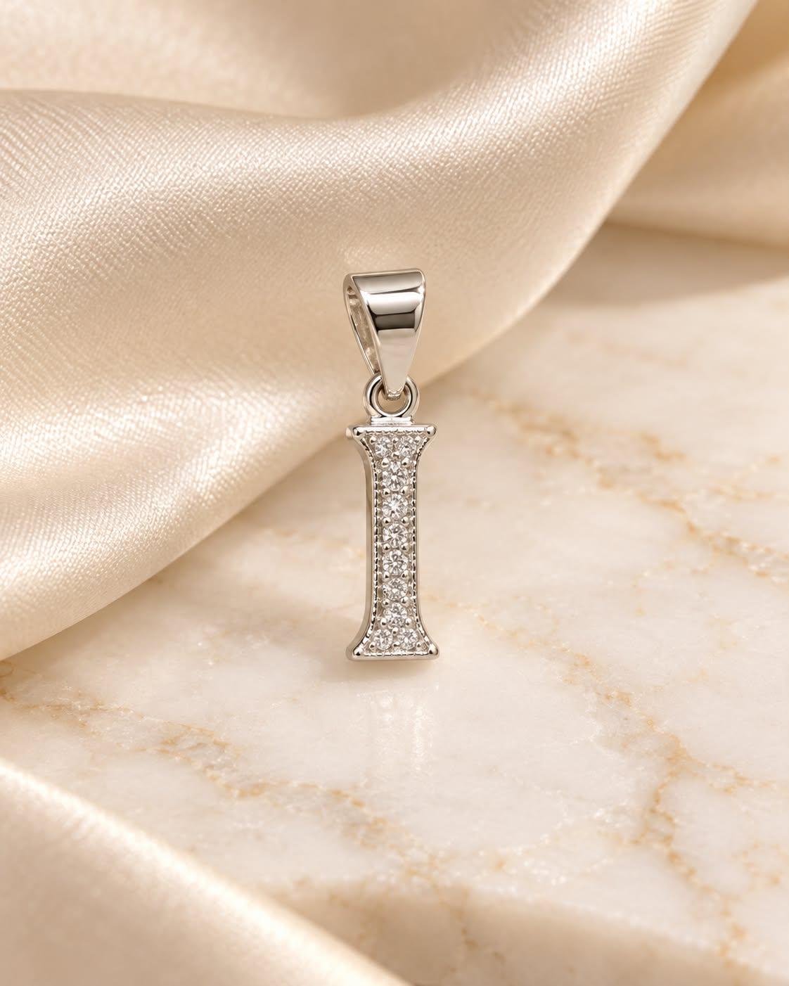 925 SILVER ALPHABET I PENDANT SP112