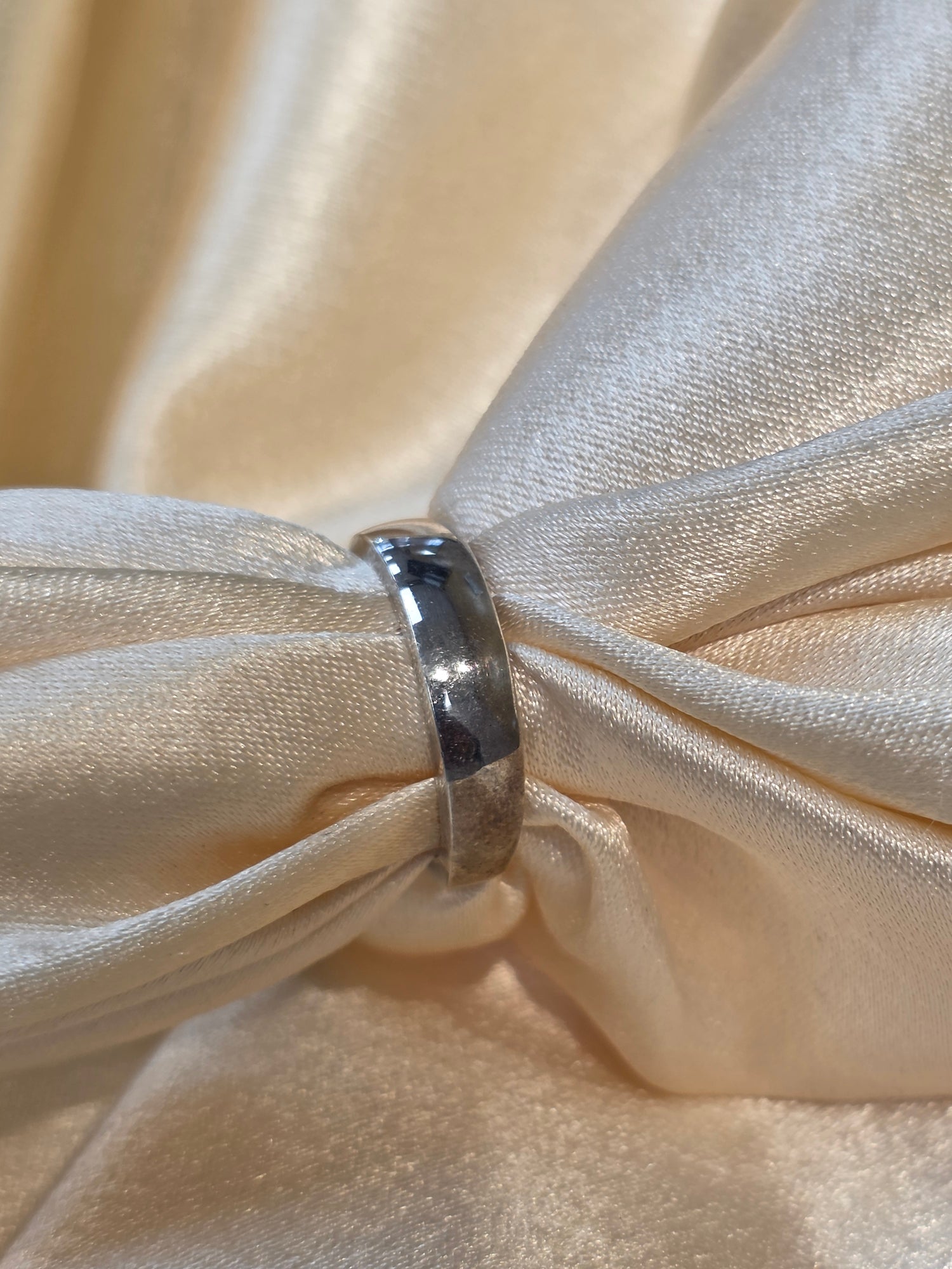 SILVER PLAIN BAND SIZE 7 GR208