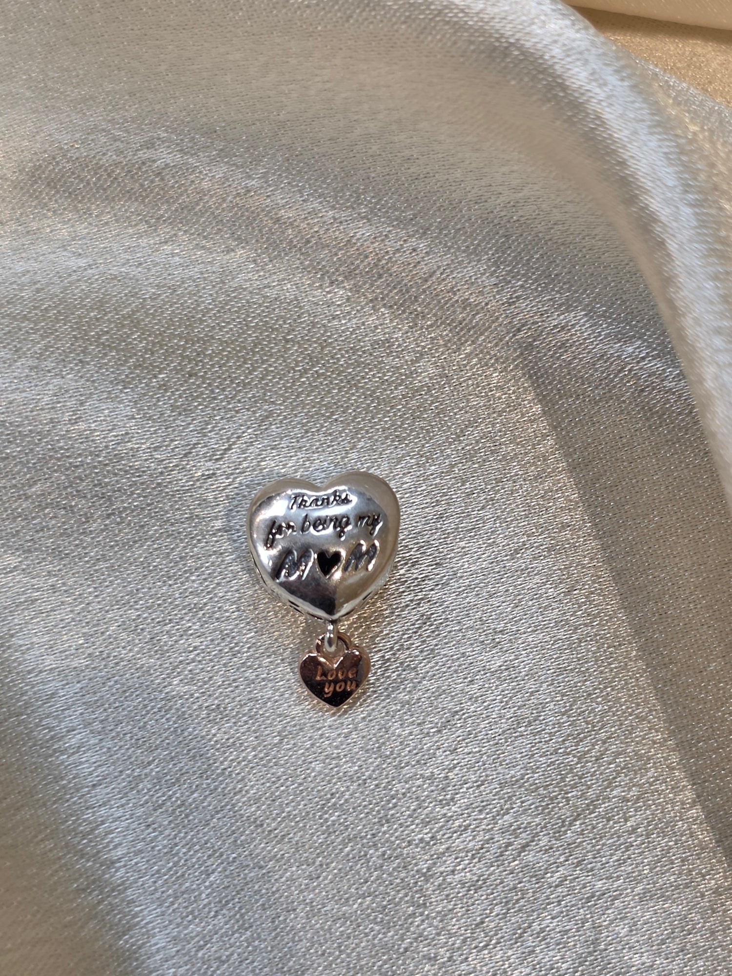 PANDORA THANKS FOR BEING MY MOM CHARM PC088