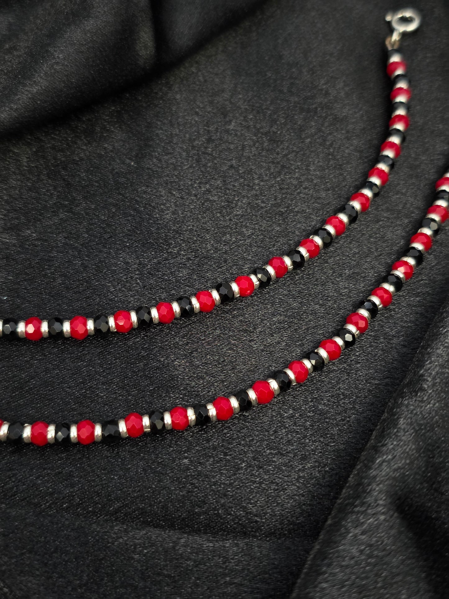 BABY SILVER ANKLETS SIZE 7 BA003