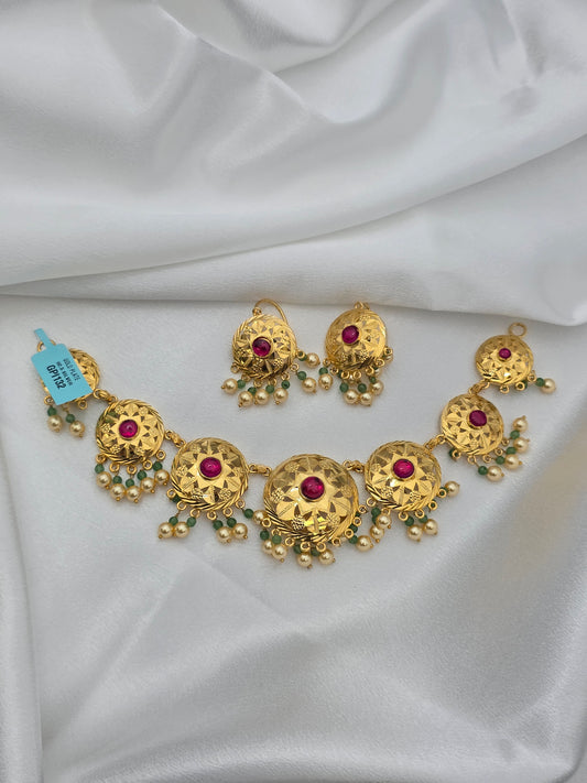 GOLD PLATED SILVER SET GPI132